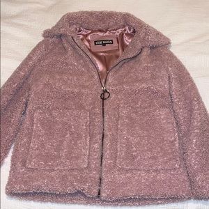 Steve Madden pink fuzzy jacket